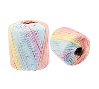 Homoyoyo 2 Rouleaux Corde de Coton Diy pour Macramé de Fil à Tricoter et Crocheter Matériau Artisanal pour Manuelles