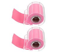 Homoyoyo 2 Rouleaux de Blocs-notes Adhésifs Multifonctions, Papier Autocollant Rose Vif, Notes Mémo sans Résidus pour Bureau et Maison, 2 Pièces, Bloc-notes de Bureau Pratique