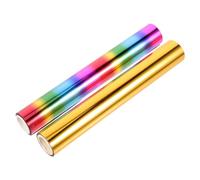 Homoyoyo 2 rouleaux Papier à Transfert Thermique de Dorure Métalliques pour Décoration DIY Finition pour Cadres Boîtes et Meubles