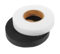 Homoyoyo 2 rouleaux Ruban Thermocollant Double Face Adhésif pour Ourlets Rideaux et Vêtements Couture Non Tissée Résistante Blanc et Noir