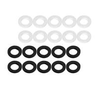 Homoyoyo 20 Coussinets pour Clés de Trompette en Feutre 20 Pièces, Petits et Longs, Accessoires Universels pour Instruments à Vent, Protection Solide pour Pistons et Valves, Blanc et Noir,