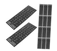Homoyoyo 20 Feuilles Autocollants de Clavier Russe Mat Lettres Cyrilliques Durables Stickers Alphabet pour Ordinateur Portable et Notebook Faciles à Appliquer et