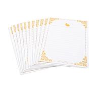 Homoyoyo 20 feuilles Lot Papier à Lettres Vintage avec Bordures Blanches Papier Kraft Épais Style Rétro Chinois pour Cartes de Vœux Lettres Poèmes et Scrapbooking