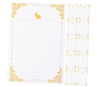 Homoyoyo 20 feuilles Set Papier à Lettres Rétro Épaissi Papier Écriture Lisse pour Invitations Lettres Vintage et Artistique