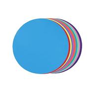 Homoyoyo 20 pièces Autocollants Vinyle Amovibles Rondes Dry Erase Circles Tableau Effaçable pour École Formation Enseignement Couleurs Mixées