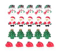 Homoyoyo 20 Pièces Boucle de Chaussures de Noël Décorative en Pvc | Effet Décoratif, Installation Simple et Retrait Facile, Éléments Festifs pour Temps Manuel et Soirée