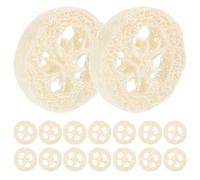 Homoyoyo 20 Pièces de Jouets à Mâcher pour Hamster en Loofah Beige, Forme Créative, Réduisent Le Comportement Destructeur et Favorisent Le Meulage des Dents des Petits Animaux