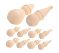 Homoyoyo 20 Pièces Figurines Non Peintes Bonhommes pour Décorations de Noël Poupées à Pinces pour Peinture Jouets Artisanaux Éducatifs pour Garçon Fille et Écoles