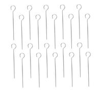 Homoyoyo 20 pièces Lot de Brochettes Inox pour Barbecue avec Anneau Piques Réutilisables Antidérapantes pour Grillades et Viande