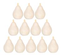 Homoyoyo 20 pièces Lot de Décorations Fruits Non Peintes pour DIY Créatif Jouets à Peindre pour Garçon Fille Ornements et Sûrs pour Exercices de Motricité Fine et Décoration Intérieure