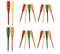 Homoyoyo 20 pièces Lot de Mini Crayons Plastique Colorés Marqueurs de Score Portables avec Clip pour Tournois et Outil pour Marquage et Nettoyage de Clubs