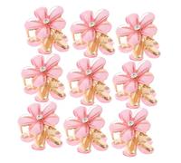 Homoyoyo 20 pièces Lot de Mini Pinces à Cheveux Fleurs Tiaré Décoratives Clips Coiffants Durables pour Filles et Femmes Maintien Sûr pour Cheveux Courts et Longs Design Mignon et Élégant