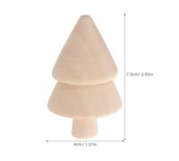 Homoyoyo 20 Pièces Lot de Sapins Non pour Décorations de Noël DIY Figurines à Peindre Légères et Compactes pour Créations Festives et Décoration de Table