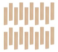 Homoyoyo 20 Pièces Marque-pages en Bois Naturel Bords Lisses et Coins Arrondis, Surfaces Vierges à Peindre, pour Loisirs Créatifs et Porte-clés