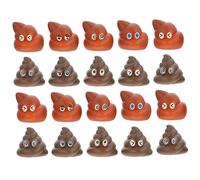 Homoyoyo 20 Pièces Mini Faux Caca en Plastique Réaliste - Accessoires De Collants pour Farces - Idéal pour Halloween Noël Et Fêtes