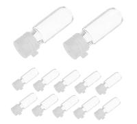 Homoyoyo 20 Pièces Mini Flacons Verre Transparent Étanches avec Couvercle Hermétique Contenants Réutilisables pour Lotion Huile et Soins Cosmétiques