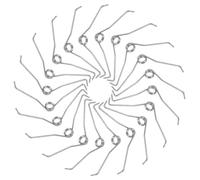 Homoyoyo 20 pièces Ressorts de Rechange pour Sécateur à Main Acier Inoxydable Ressorts de Petite avec Design Ergonomique Gauche et Droit Accessoires pour Jardinage et Entretien des Arbres