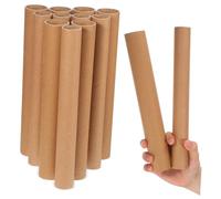 Homoyoyo 20 Pièces Tubes Expédition Papier Kraft de Cylindres Ronds pour Stockage Organisation les Projets Art Tubes Empilables Robustes pour Usage Polyvalent Durable