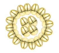 Homoyoyo 20 Pièces Œufs de Pâques Plastique Doré Vides Décorations Festives Rechargeables pour Fête et Easter Party Favor