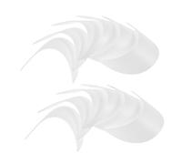 Homoyoyo 20 Pièces Visière Plastique Pour Casquette De Baseball Insert De Visière De Chapeau Accessoire De Fabrication De Chapeaux Pare-soleil Pour Chapeau