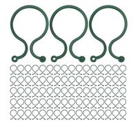 Homoyoyo 200 Clips de Fixation en Plastique Vert Réutilisables pour Plants de Tomates Clips de Support pour Plantes Grimpantes, Tuteurage Jardin Extérieur, Lot Grand Format pour Potager