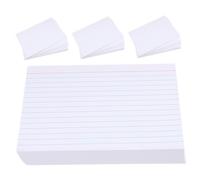 Homoyoyo 200 Pièces Cartes de Révision Lignées Blanches Fiches Scolaires Robustes pour Prise de Notes Préparation Examen Étude et Organisation Maison
