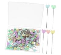 Homoyoyo 200 pièces Lot de Épingles à Couture Tête Cœur Multicolores Épingles Légères et Résistantes pour Couture Quilting et Bricolage Accessoires Pratiques pour Couturières