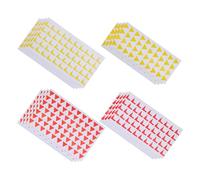 Homoyoyo 2000 Autocollants Marqueurs de Localisation Colorés pour Carte, Petits Drapeaux Triangulaires et Carrés 16x14mm et 15x15mm, Adhésifs Non Toxiques pour Planification