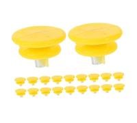 Homoyoyo 20pcs Crampons à Glace en Acier Inoxydable Jaunes pour Chaussures, Clous Antidérapants Faciles à Installer, Accessoires de Marche Hiver pour Meilleure Adhérence