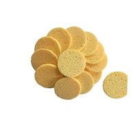 Homoyoyo 20pièces Éponge Démaquillante Coton Disques Pour Nettoyage Visage Accessoires Cellulose Douce Teinte Naturelle