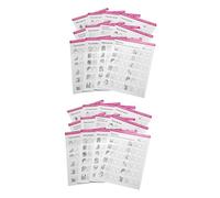 Homoyoyo 24 feuilles Cahier Entraînement Nail Art Blanches pour Pratique Manucure Cartes de Dessin et Peinture Kit Formation Ongles Débutants et Professionnels