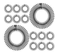 Homoyoyo 24 Pièces Bandeaux Peigne Extensible Cerclé Plastique Circulaire Souple à Ressort Peignes Coiffants pour Femmes et Filles Accessoires Polyvalents pour Cheveux Naturels et Perruques