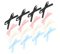 Homoyoyo 24 Pièces Barrettes à Nœud Coréen Petites Épingles à Cheveux avec Ruban Clips Alligator Élégants pour Filles Adolescentes et Femmes Accessoires Polyvalents pour Charmantes