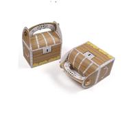 Homoyoyo 24 pièces Boîte Au Trésor Papier Pirate Coffret Vintage pour Bonbons et Petits Organisateur Portable pour Fêtes Anniversaire Garçon Fille