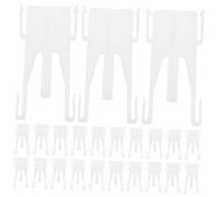 Homoyoyo 24 Pièces Crochets de Rideaux en Plastique Blanc, Forme Serpent, Structure Épaissie, Support Solide pour Rideaux en Velours, Réglables pour Fenêtres du Sol au Plafond