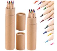 Homoyoyo 24 pièces Lot de Crayons Couleur Hexagonaux pour Garçon Fille Bois Naturel Ergonomiques et Colorés Dessin Récompense Scolaire et Activités Artistiques