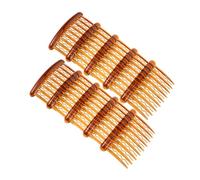 Homoyoyo 24 pièces Peignes à Cheveux Latéraux Plastique Dents Droites et Ondulées Fixation Sécurisée pour Voile de Mariée Accessoires Coiffure pour Femmes et Filles