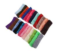 Homoyoyo 24pièces Bandeaux Élastiques Crochet Pour Bébés Filles Lot De Couleur Aléatoire Confortable Et Non Irritant