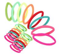 Homoyoyo 24pièces Élastiques Cheveux Fluo pour Filles Bandeaux Attaches Queues de Cheval Petits Accessoires pour Cheveux Fins