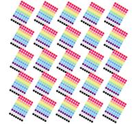 Homoyoyo 25 Feuilles Autocollants Ronds Colorés Adhésifs de Étiquettes Classificatrices pour Organisation et Décoration pour Maison École et Magasin