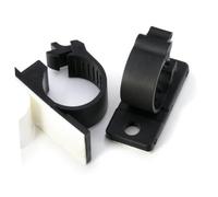 Homoyoyo 25 pièces Organiseur Câble Adhésif Clips de Fixation Réglables pour Gestion de Câbles Réseau Souris Haut-parleur et Alimentation Support Mural Autocollant Noir