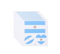Homoyoyo 25feuilles Drapeau National Argentin Autocollants Temporaires Imperméables Pour Sports Événements Coupe Du Monde