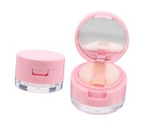 Homoyoyo 2ensembles Boîtes à Poudre Vides Et Réutilisables Compactes Et Portables Avec Houppette Intégrée Pour Ranger Poudre Et Maquillage