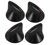 Homoyoyo 2paires Boutons De Commande Gaz Noir Métalliques Avec Bouton Allumage Rapide Pour Gazinière Et Plaque Cuisson Réchaud Gaz Naturel Ou Liquéfié