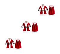 Homoyoyo 2Pcs Costumes De Noël Santa Claus pour Décoration De Table - Manchons Et Chapeaux pour Ustensiles - Couverts Et Sucettes Idéal pour Fêtes Et Repas De Noël