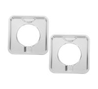 Homoyoyo 2pièces Bac Récupérateur De Graisse Carré Acier Inoxydable Pour Cuisinière à Gaz Lot De Bacs Amovibles Et Résistants Aux Hautes Températures