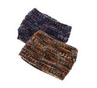 Homoyoyo 2pièces Bandeau Chauffant Pour Femme Chaud Confortable Élégant Pour Froid Accessoire De Coiffure Pour Hiver