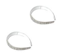 Homoyoyo 2pièces Bandeau Large Chic Et Cristaux Pour Fête Et Accessoire Élégant