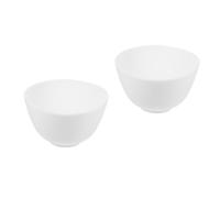 Homoyoyo 2pièces Bol De Silicone Anti-drop Bol Facile à Utiliser Pour Masques Et Ingrédients Coloris Blanc Pour Cuisine Et Soins Peau
