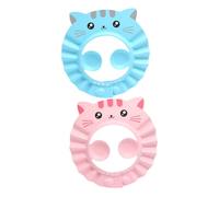 Homoyoyo 2pièces Bonnet De Bain Imperméable Pour Bébélot Drainage Efficaceprotège Yeux Et Oreillesfacile à Nettoyer Et Réutilisableideal Pour Douche Et Bain